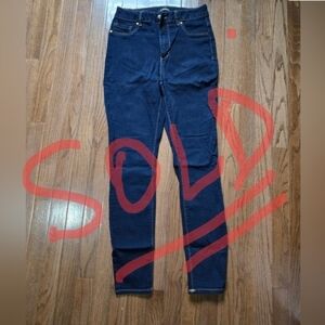 SOLD . jeans 2 Pairs of High Waisted Skinny Jeans Midnight Blue Denim